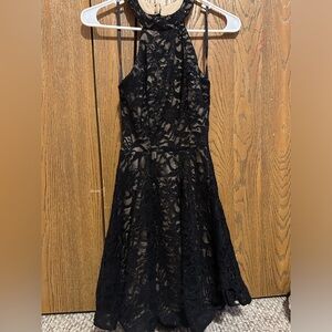 Black laced homecoming dress